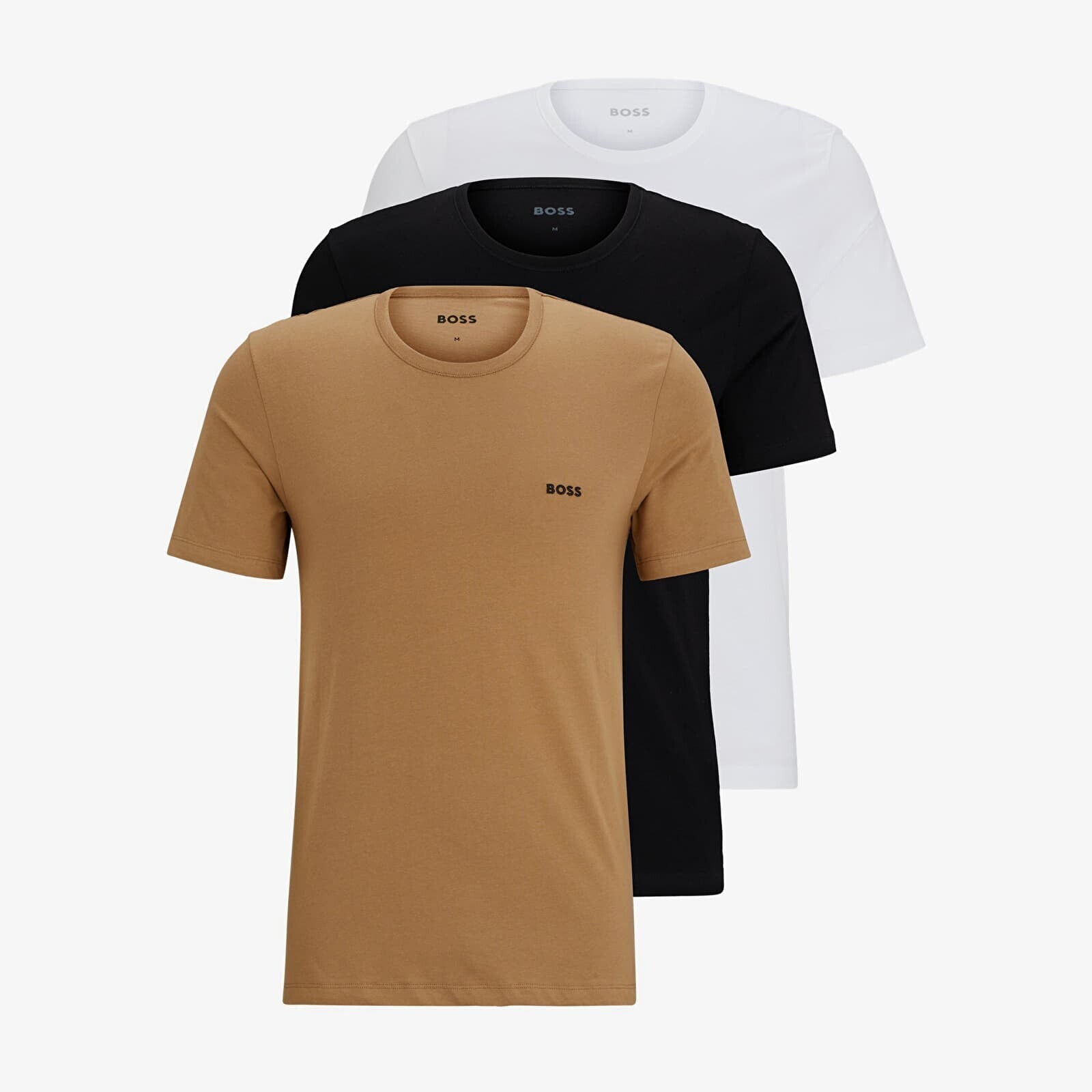 Tričko Hugo Boss T-Shirt 3-Pack Classic Beige/ Black/ White XL