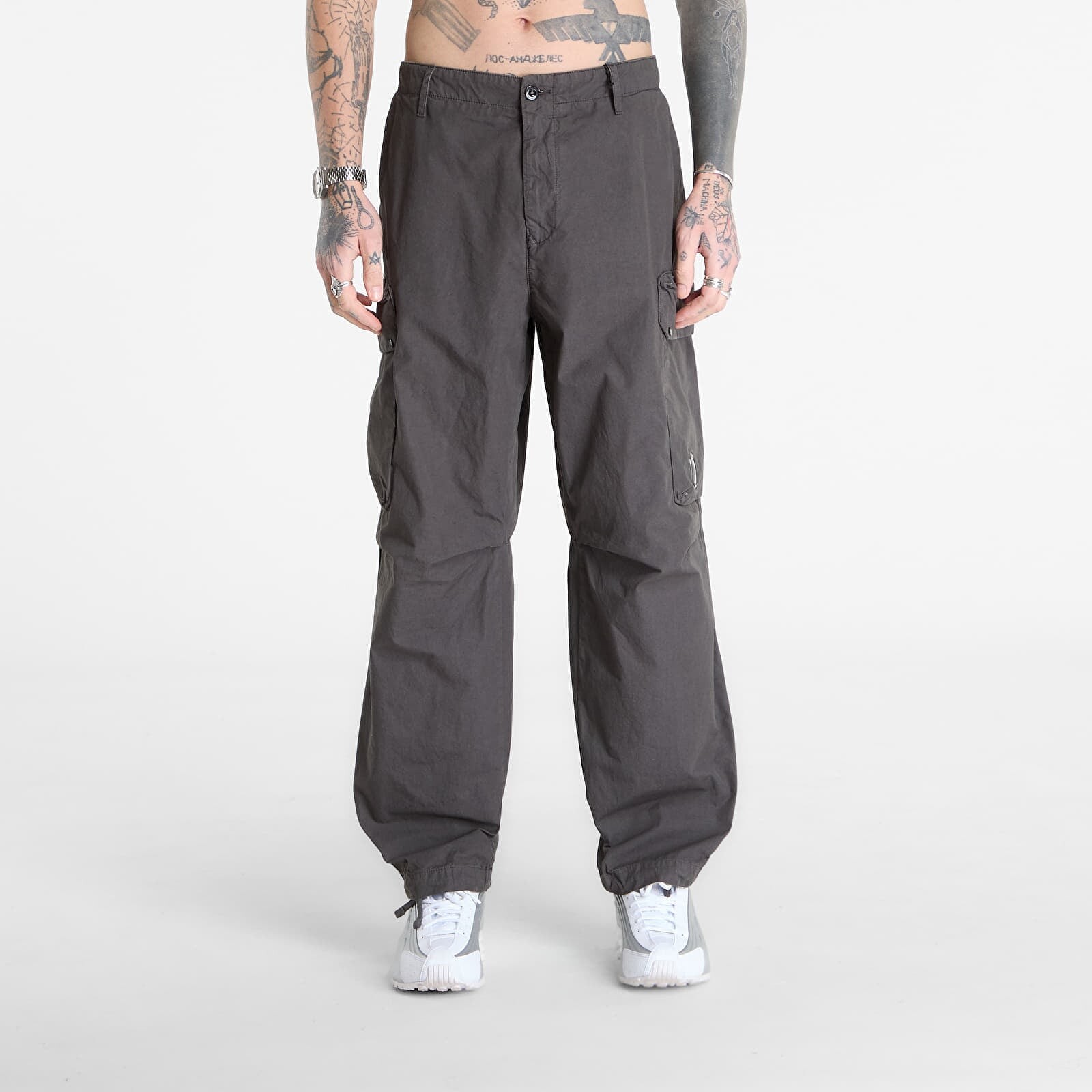 Kalhoty C.P. Company Micro-Reps Boxy Cargo Lens Pants Gunmetal Grey 48