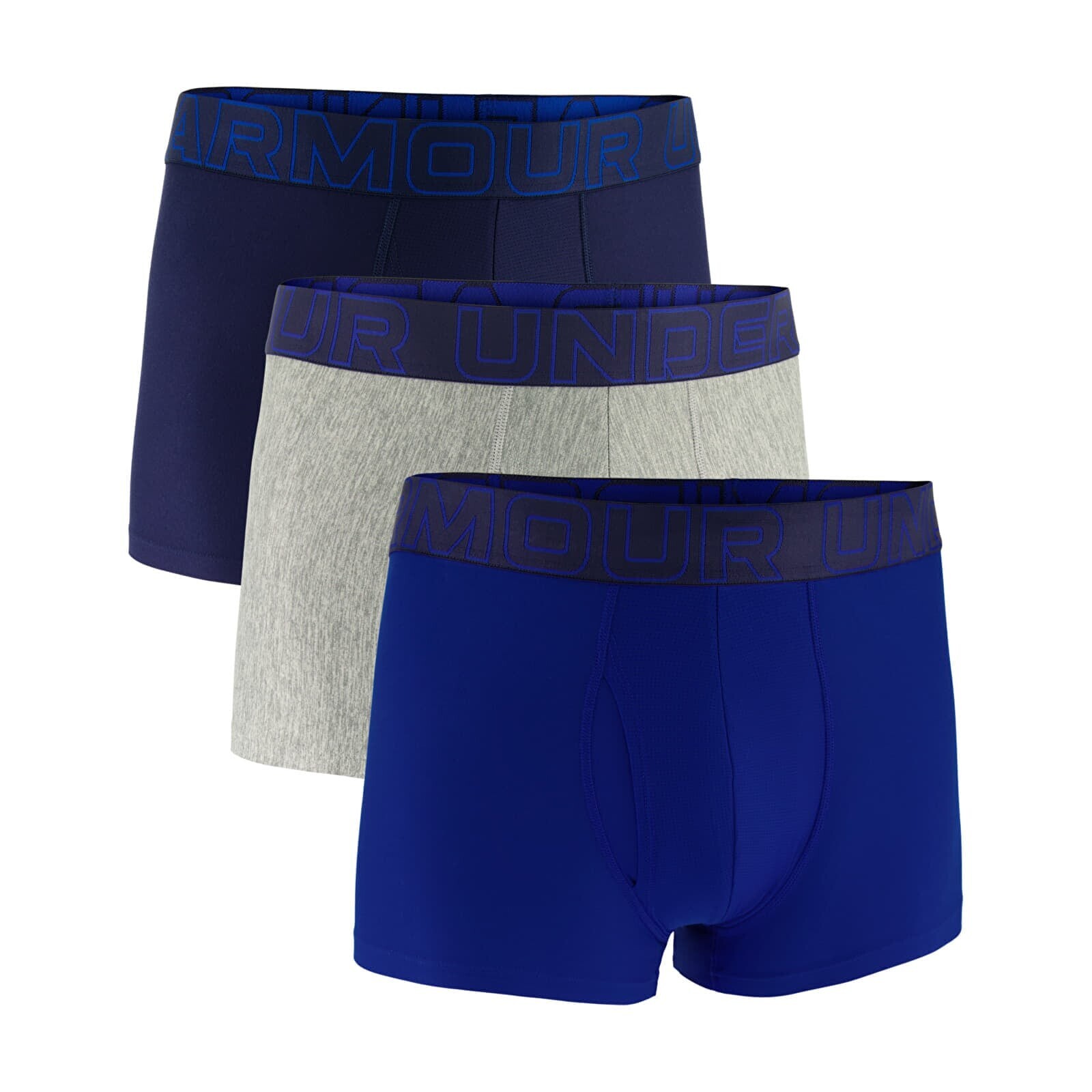 Boxerky Under Armour M Perf Tech 3in 3-Pack Blue S