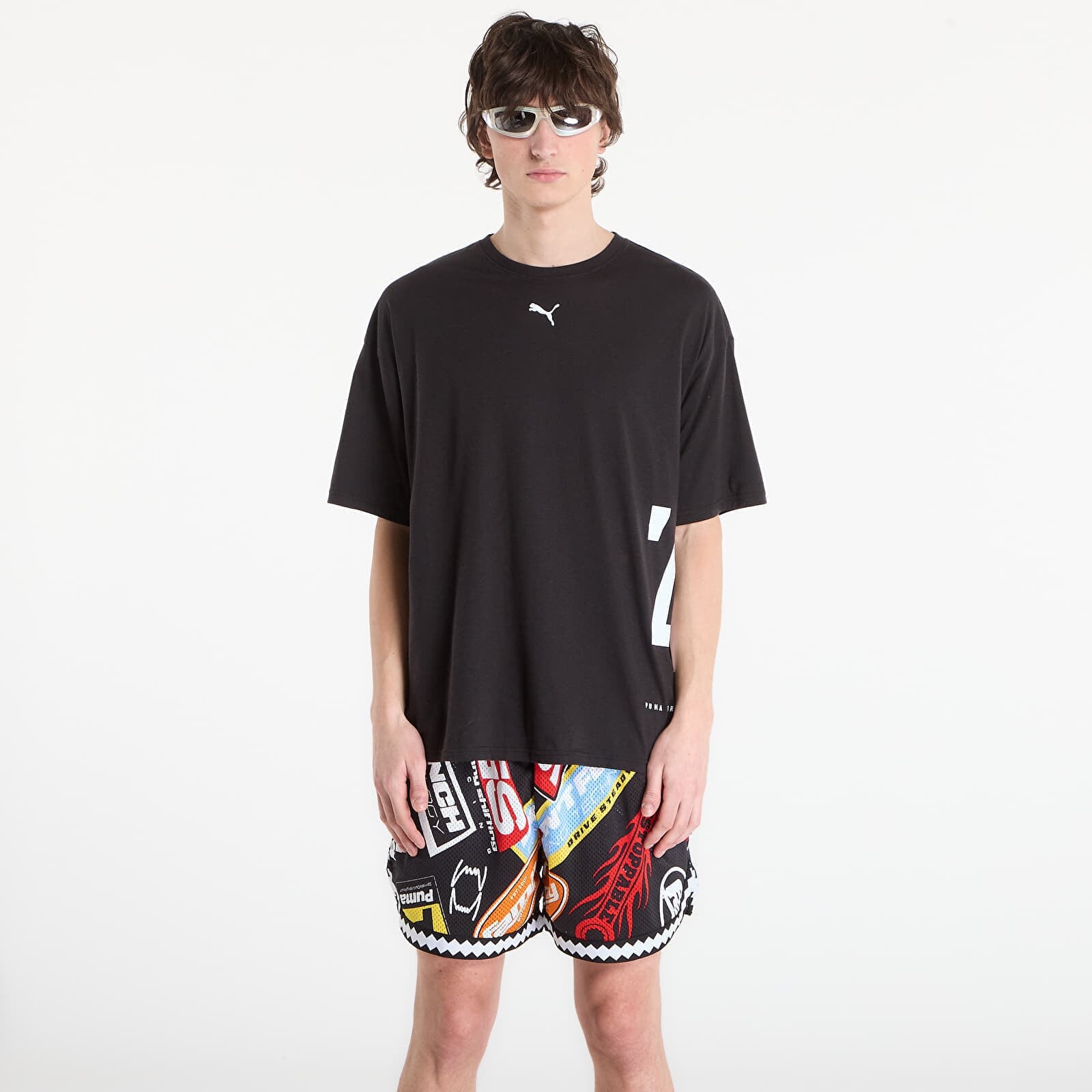 Tričko Puma M Graphic Oversized Tee Puma Black L