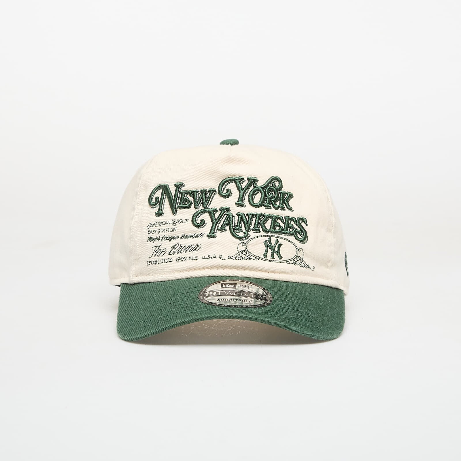 Šiltovka New Era 19TWENTY MLB New York Yankees Light Cream/ Cilantro Green Universal