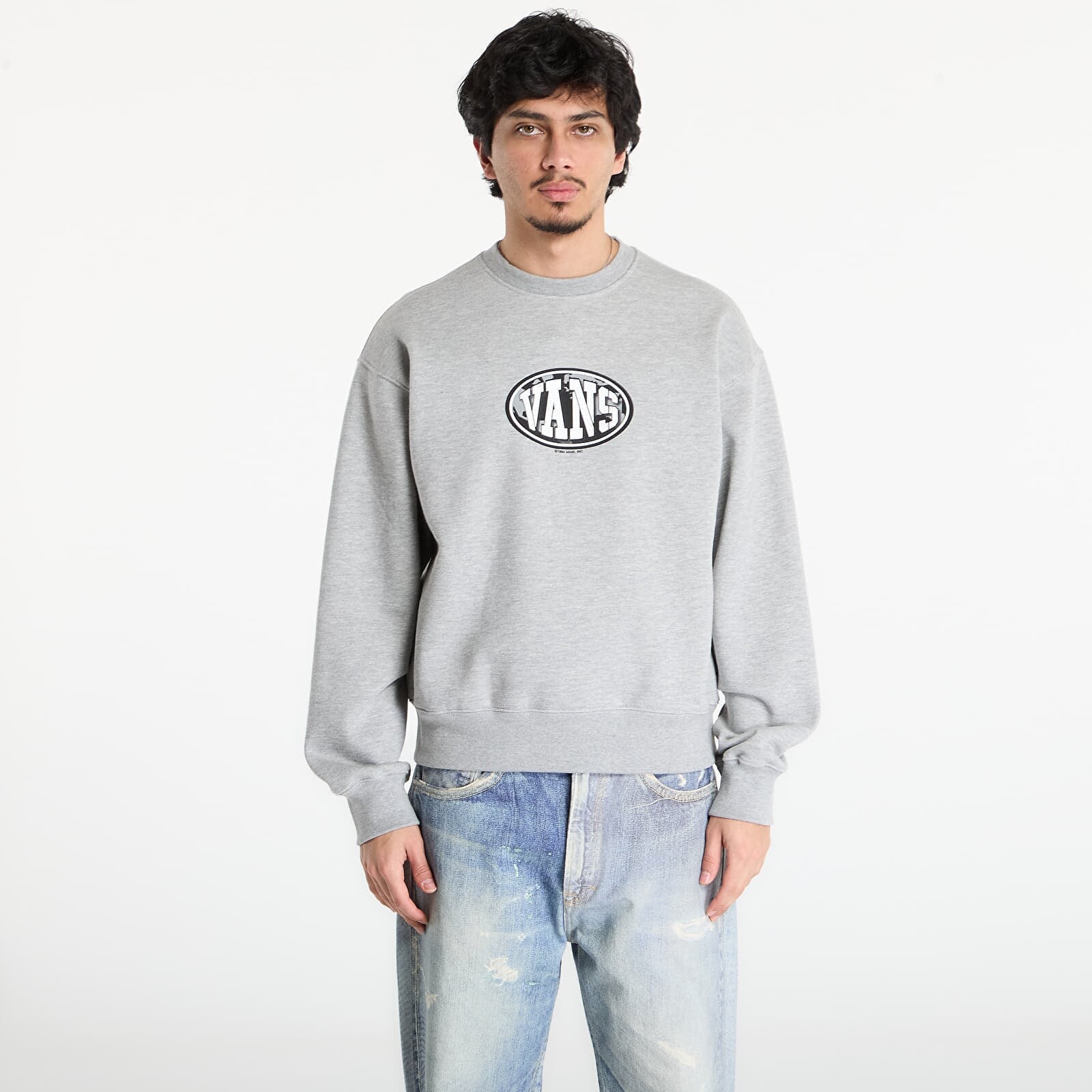 Mikina Vans Worldwide94 Crew Cement Heather M