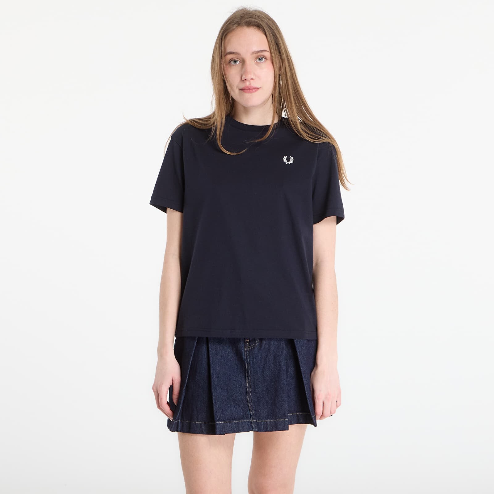Tričko FRED PERRY Crew Neck T-Shirt Navy 34
