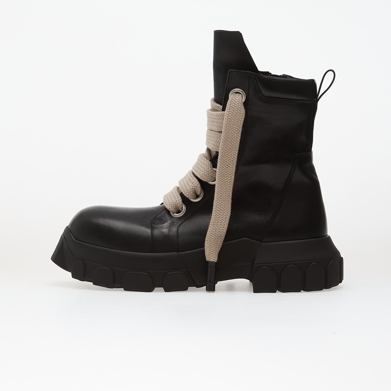 Tenisky Rick Owens DRKSHDW Leather Boots - Jumbolace Army Bozo Tractor Black/ Black EUR 42