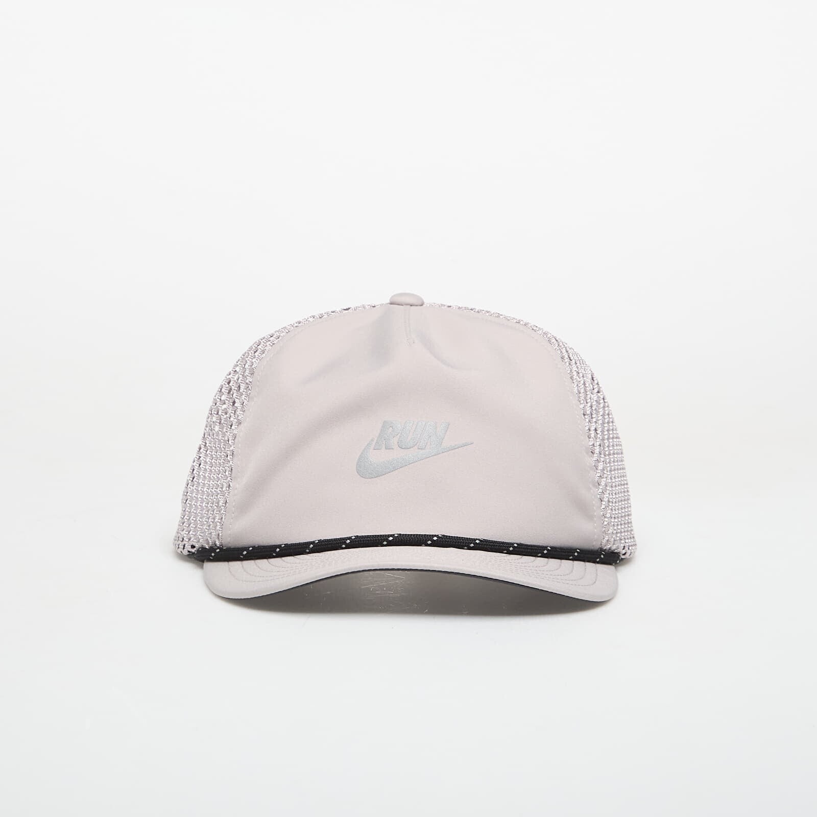 Šiltovka Nike Pro Dri-FIT Unstructured Swoosh Run Cap College Grey/ Anthracite/ Reflective Silv M/L