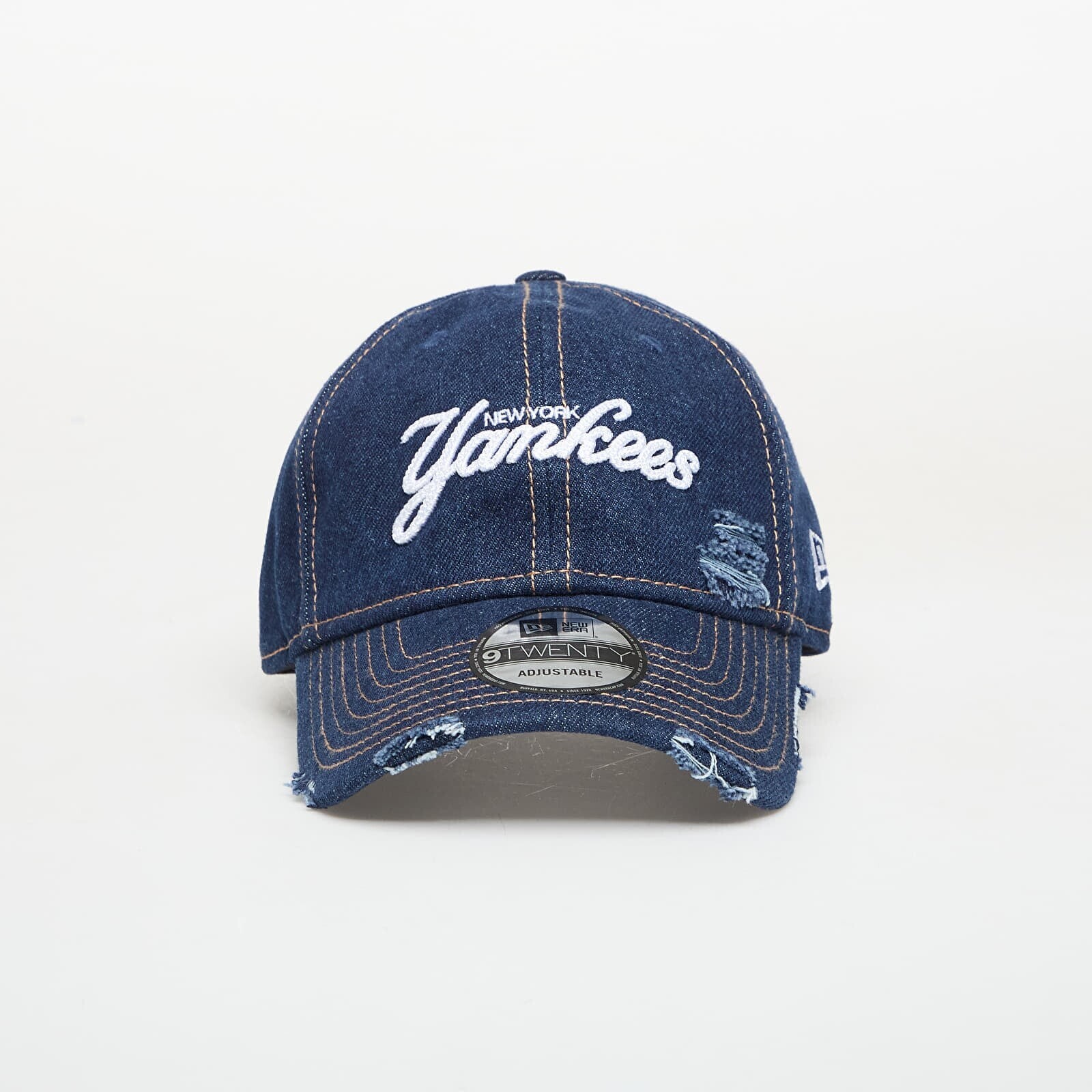 Šiltovka New Era 9TWENTY MLB Denim Distress New York Yankees Navy Universal