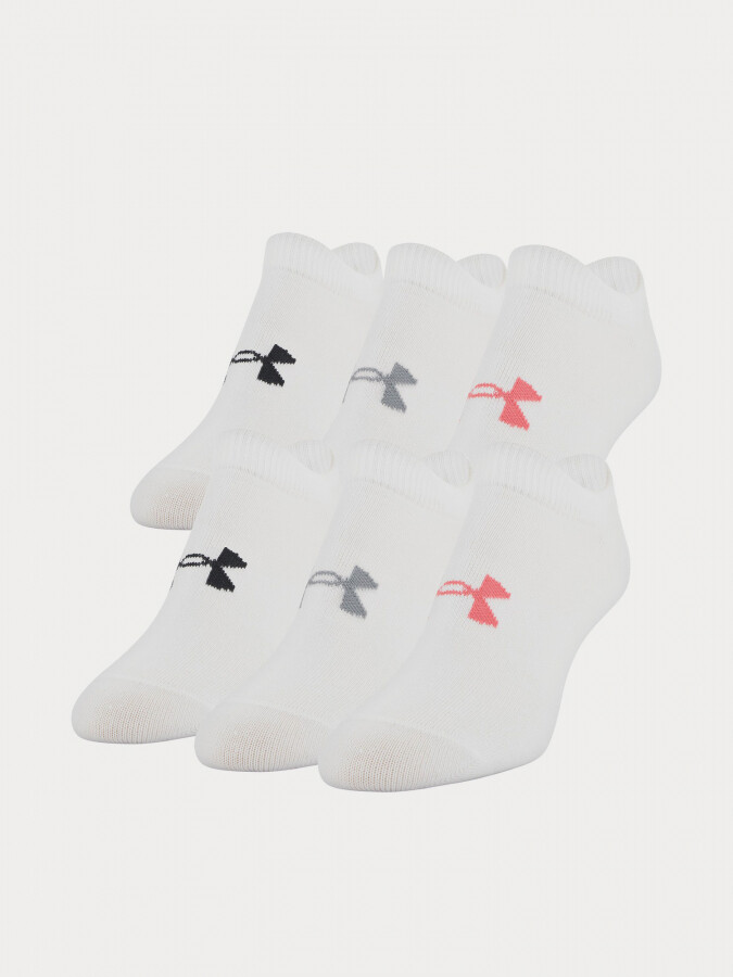 Essential Under Armour Set of Six White Women's Socks