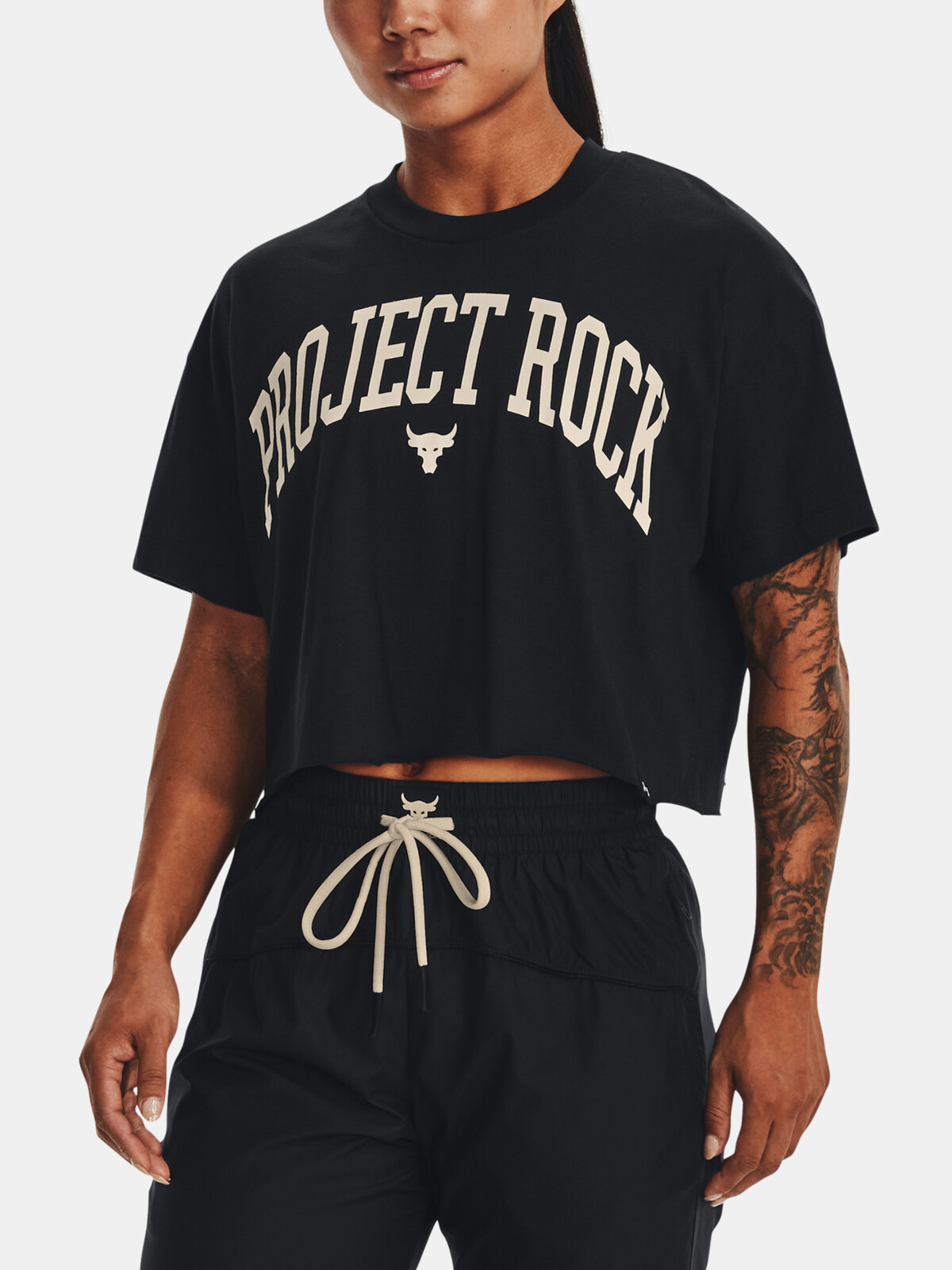 Čierne crop tričko Under Armour