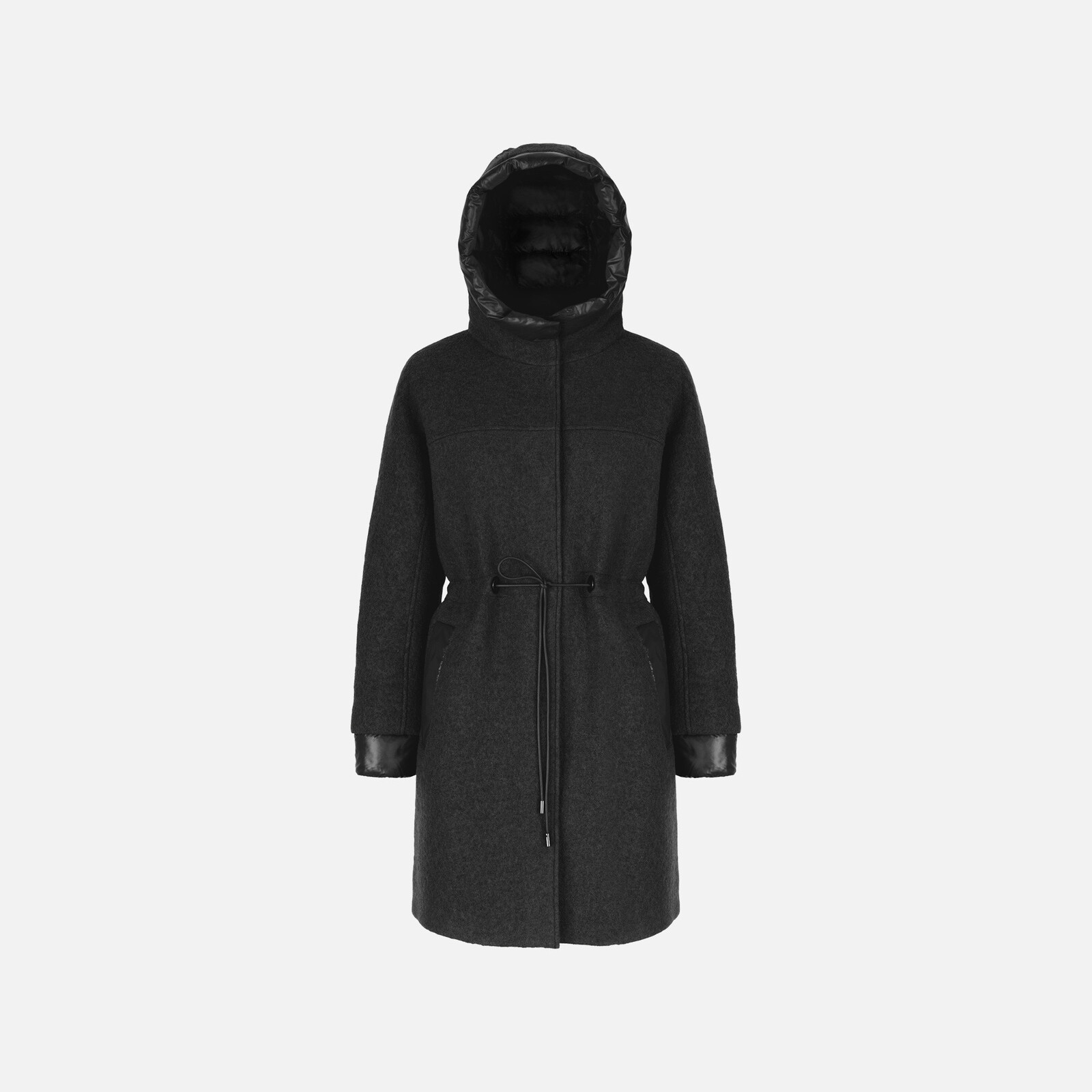 Dark Grey Women's Coat Geox Kleopy - Women's