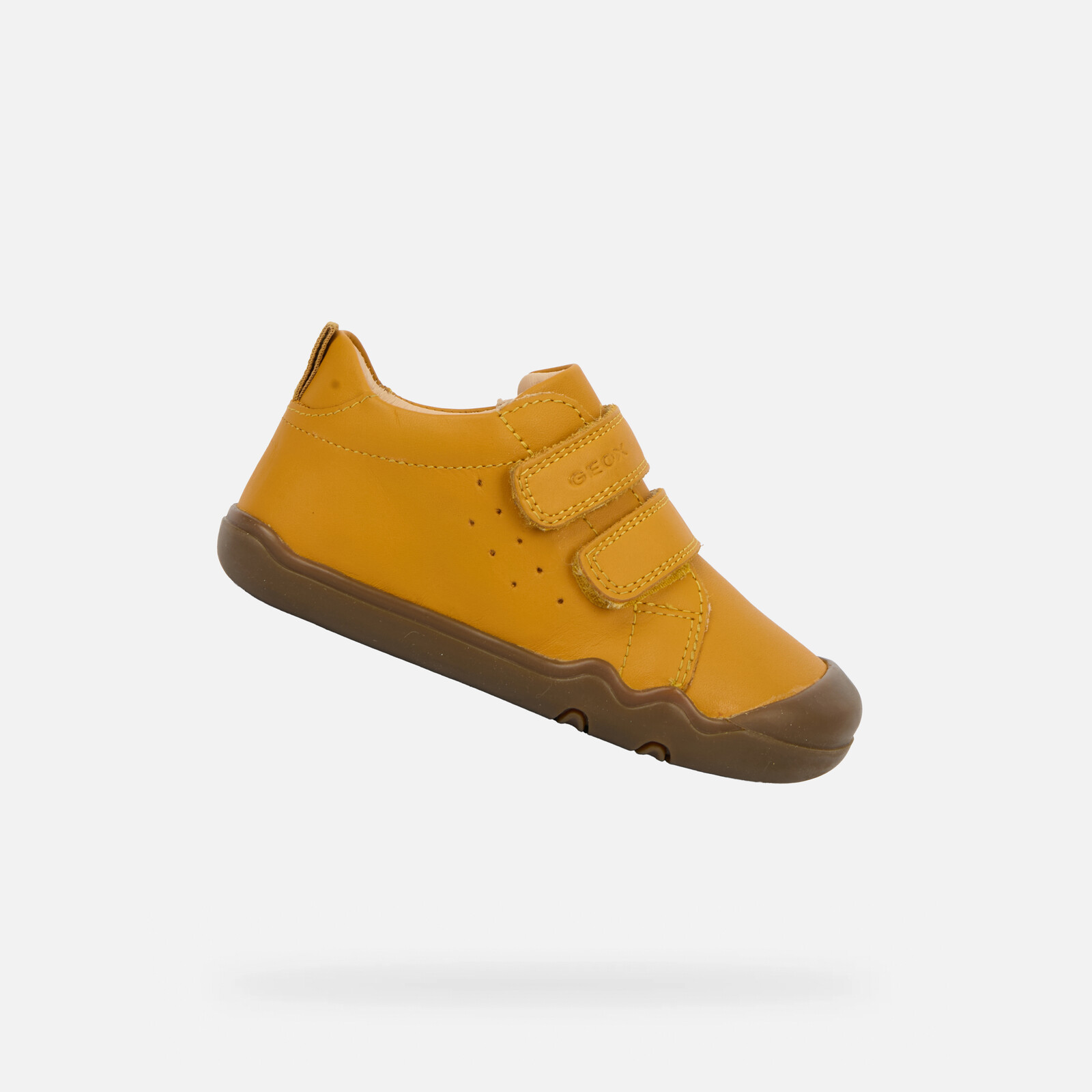 Žlté chlapčenské barefoot topánky Geox Steppieup