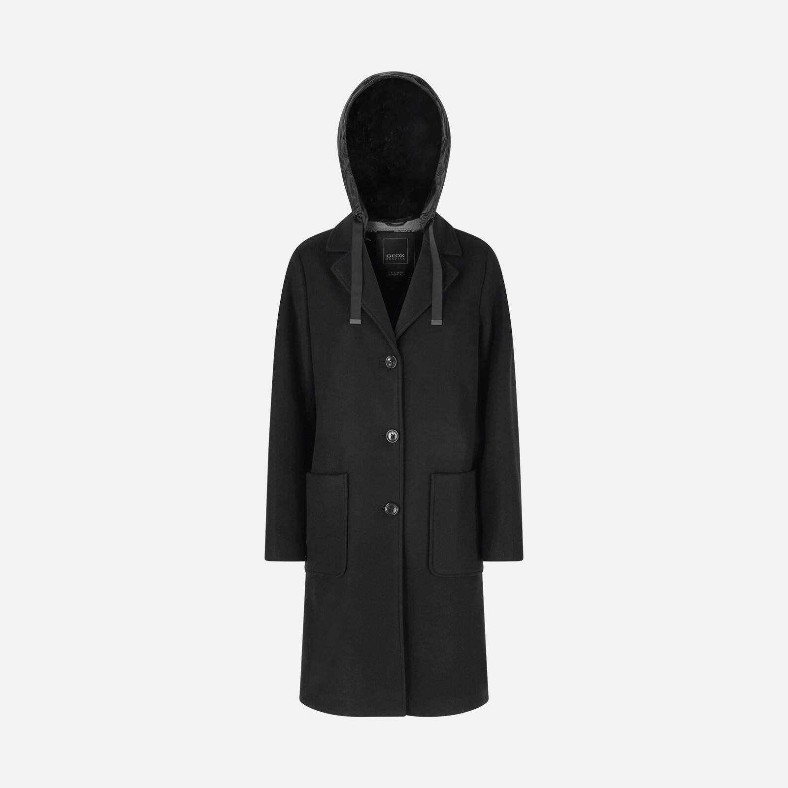 Black Women's Coat Geox Doralea - Women's