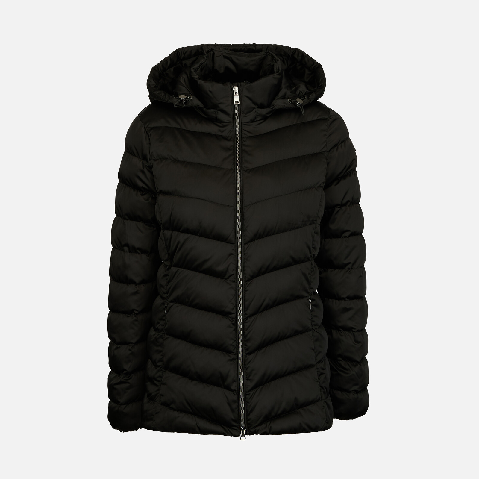 Black Women's Quilted Jacket Geox Zosma - Women's