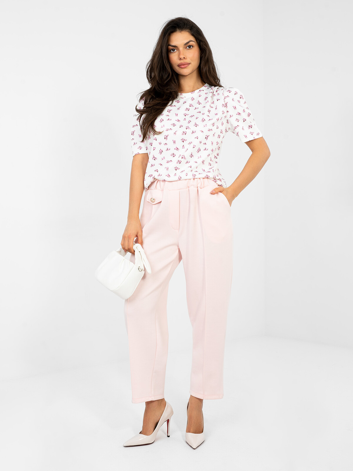 Vzorovaná blúzka s krátkym rukávom