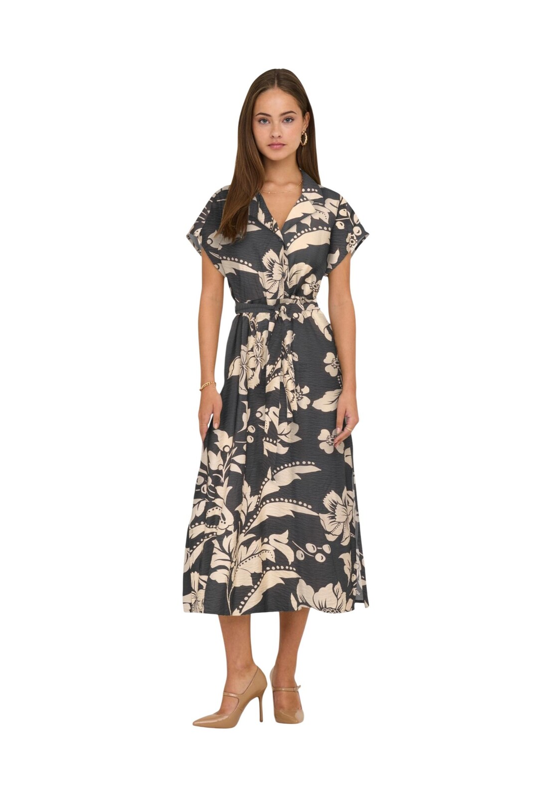 Jacqueline De Yong kvetinové midi šaty