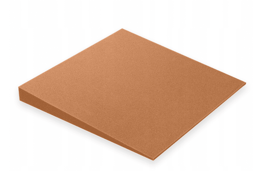 Bitmat Akustický panel 3D skosený 50x50cm, hrúbka 5cm, hnedý