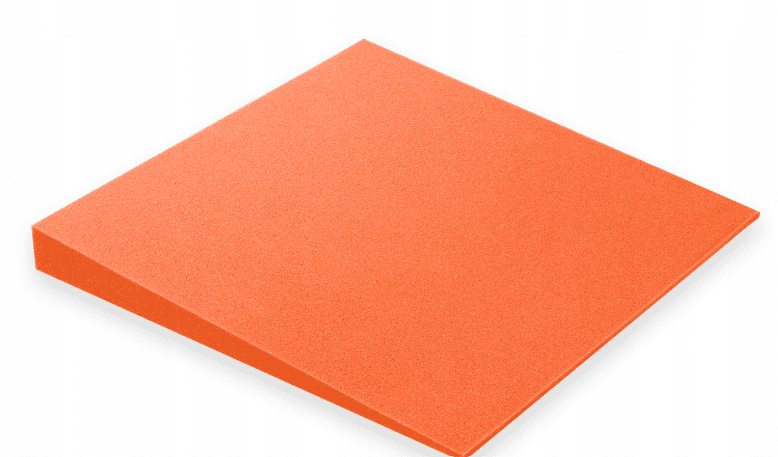 Bitmat Akustický panel 3D skosený 50x50cm, hrúbka 5cm, oranžový