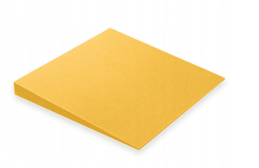 Bitmat Akustický panel 3D skosený 50x50cm, hrúbka 5cm, žltý