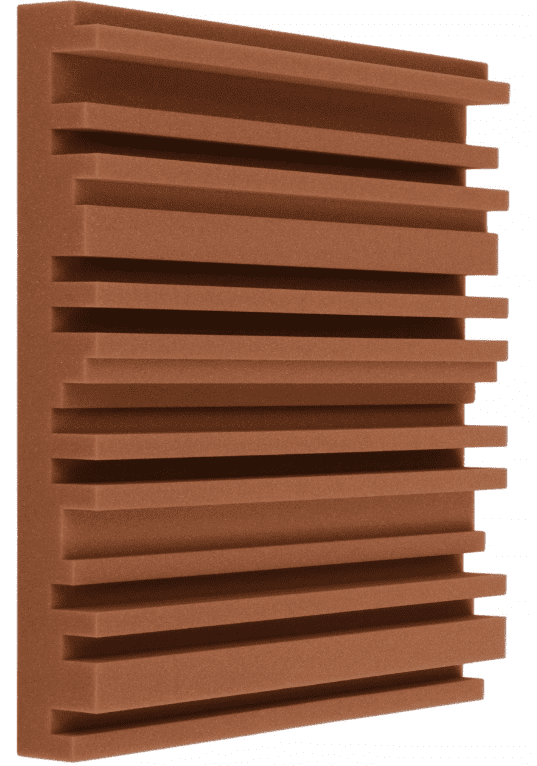 Bitmat Akustický panel Equalizer 50x50cm, hrúbka 7cm, hnedý