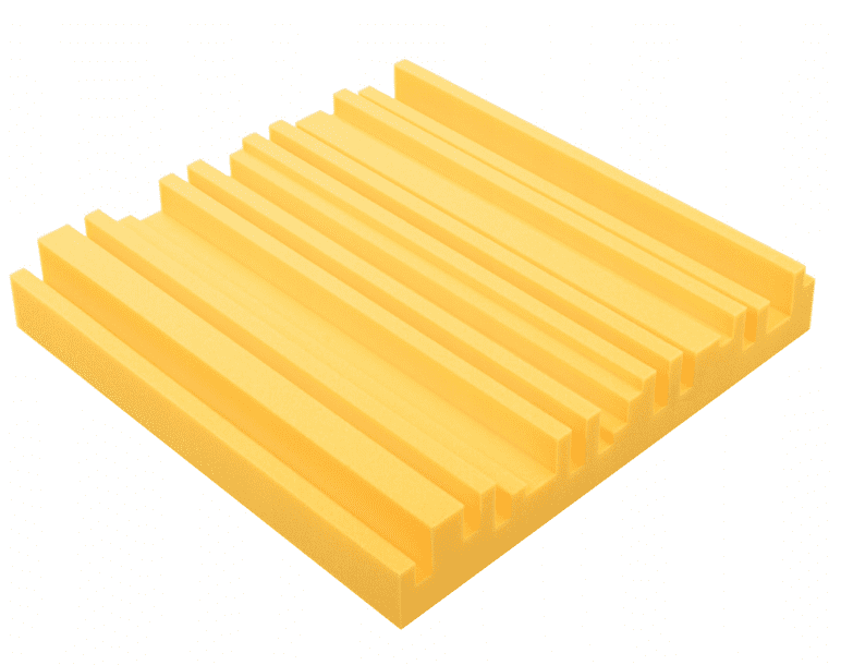 Bitmat Akustický panel Equalizer 50x50cm, hrúbka 7cm, žltý