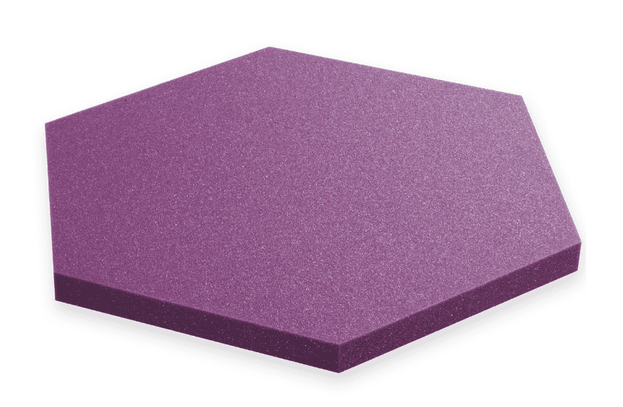 Bitmat Akustický panel Hexagon 50x50cm, hrubka 3cm, fialový