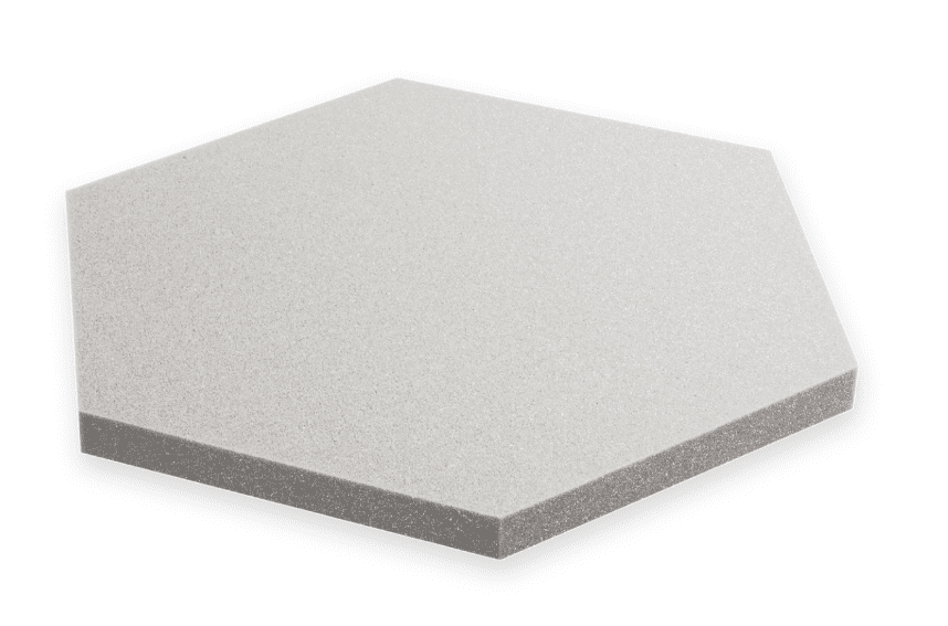 Bitmat Akustický panel Hexagon 50x50cm, hrubka 3cm, svetlo sivý