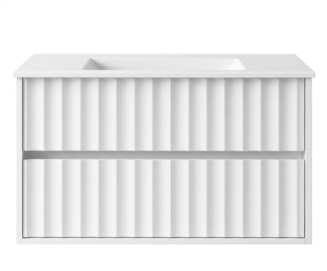 Elvisia Kúpeľňová skrinka s umývadlom NOA White U80 | 80 cm