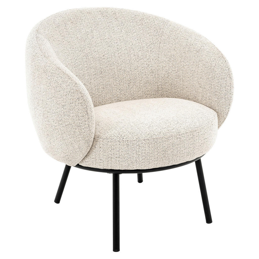 Lomoco DIZAJNOVÉ KRESLO, kov, textil, čierna, svetlosivá