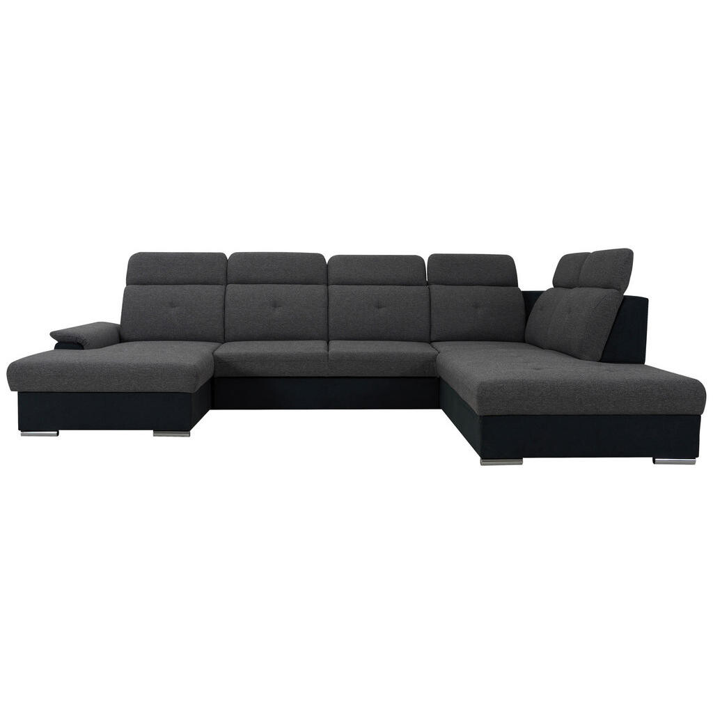 Cantus SEDACIA SÚPRAVA, textil, čierna, tmavosivá