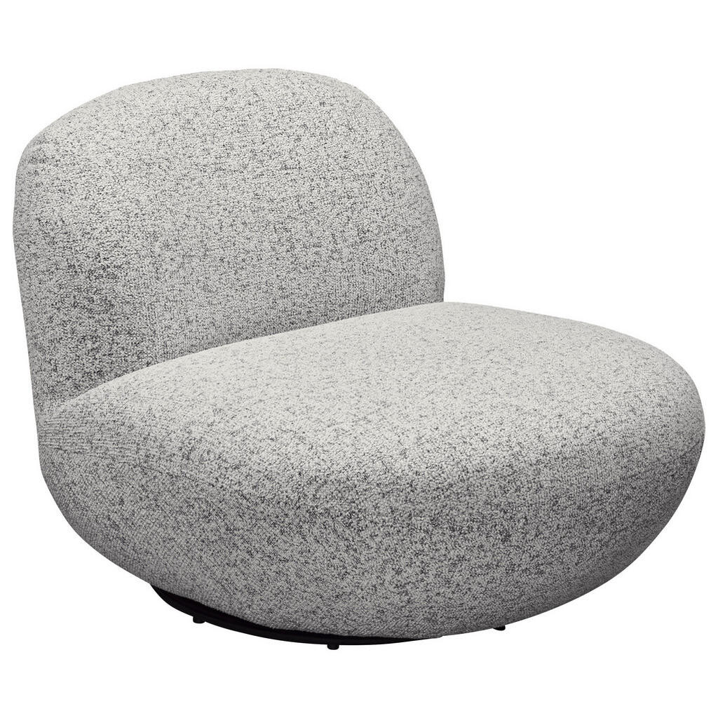 MID.YOU KRESLO, textil, svetlosivá