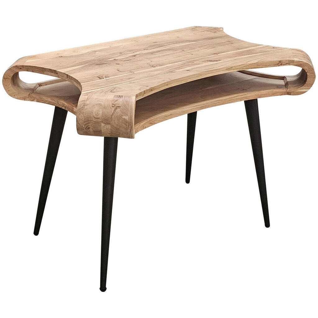 Landscape PÍSACÍ STÔL, čierna, farba akácie, 120/80/70 cm