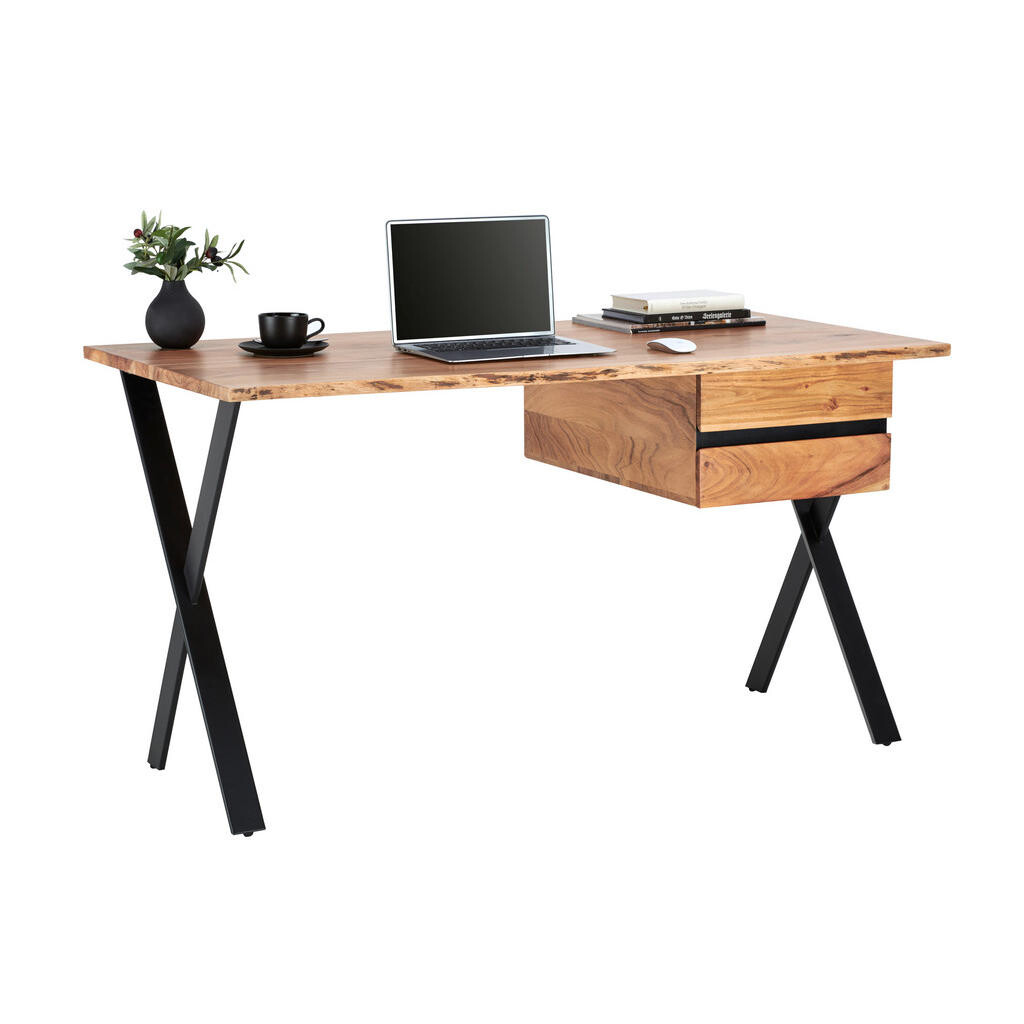 Landscape PÍSACÍ STÔL, čierna, farba akácie, 140/70/76 cm