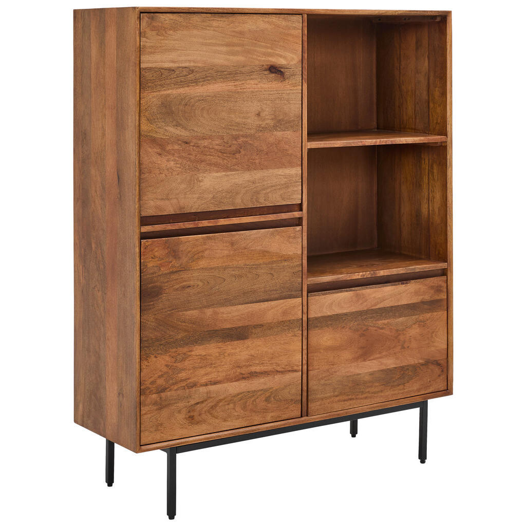 Livetastic KOMODA, mangové drevo, medová, 110/140/40 cm