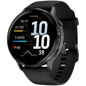 GARMIN Venu 4 slate + čierny silikónový remienok 45 mm