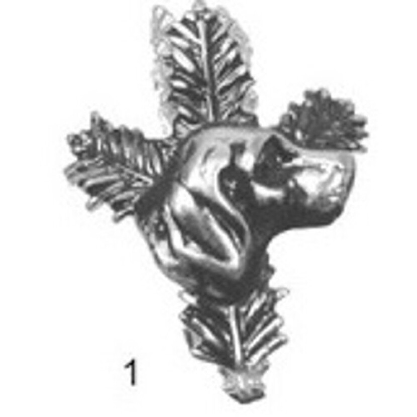 Odznak Túličiek, úlomok, hlava psa - strieborný