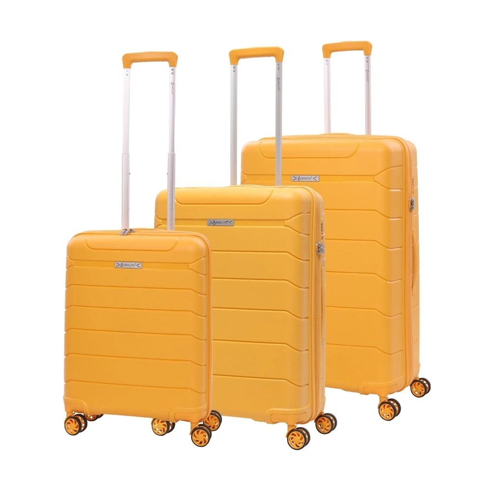 Súprava cestovných kufrov Aerolite T-155 40-101 l - žltá