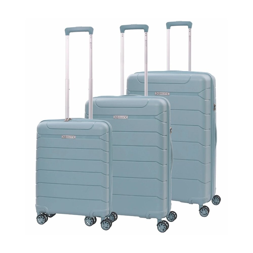 Súprava cestovných kufrov Aerolite T-155 40-101 l - svetlo modrá