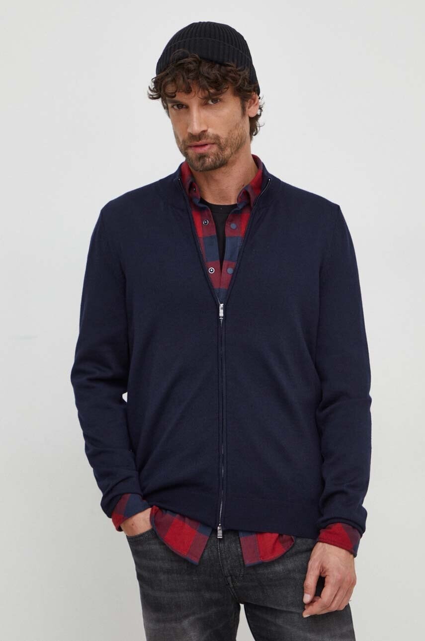 Vlnený kardigán BOSS