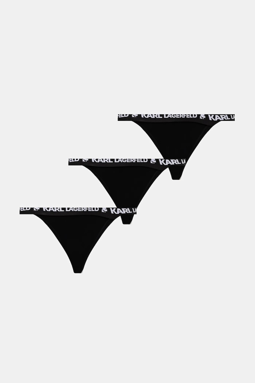 Brazílske nohavičky Karl Lagerfeld 3-pak LOGO BRAZILIAN