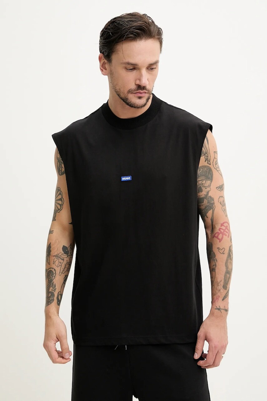 Bavlnené tričko Hugo Blue Navertz