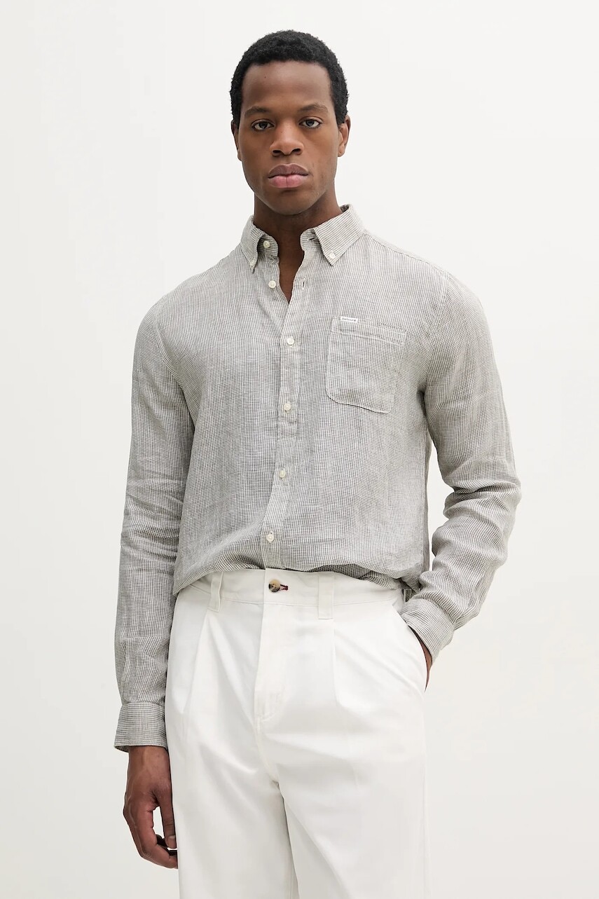 Ľanová košeľa Barbour Linton Tailored Shirt