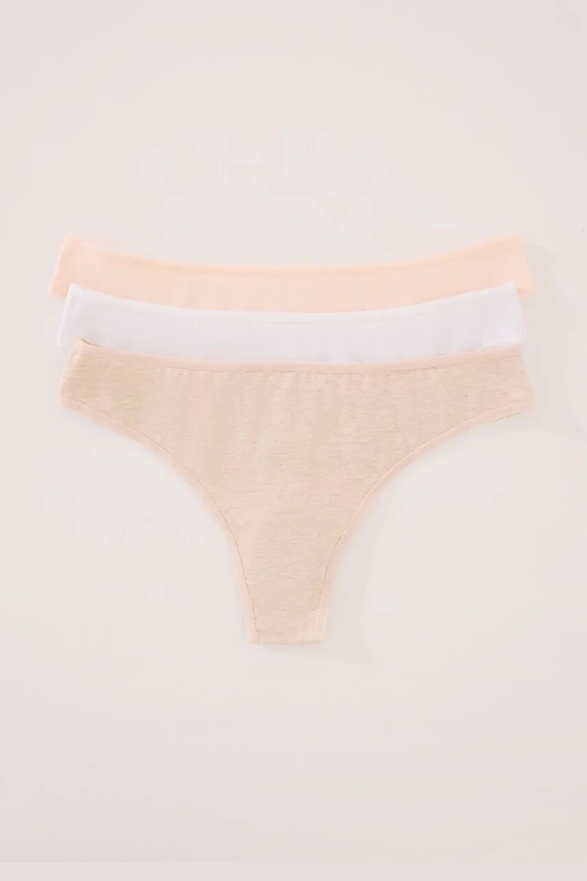 Bavlnené tangá nohavičky women'secret 3-pak