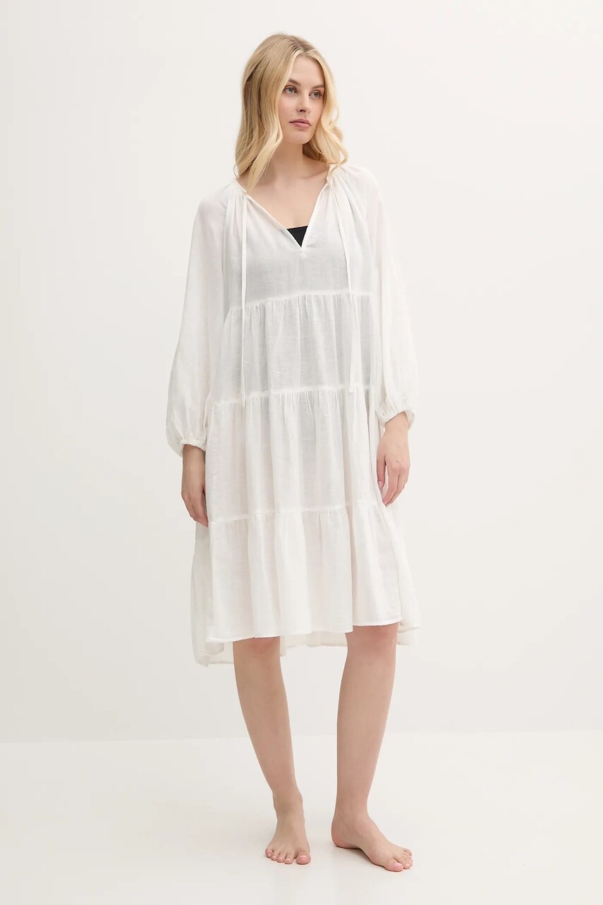 Plážové šaty s prímesou ľanu Polo Ralph Lauren