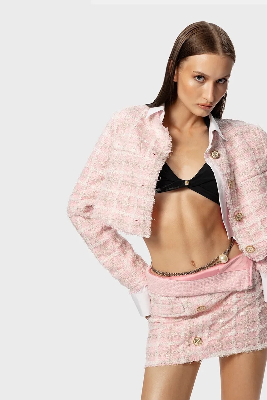 Sukňa GOD SAVE QUEENS HIGH PRIORITY TWEED SKIRT