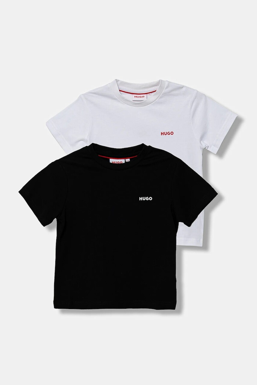 Detské bavlnené tričko HUGO 2-pak