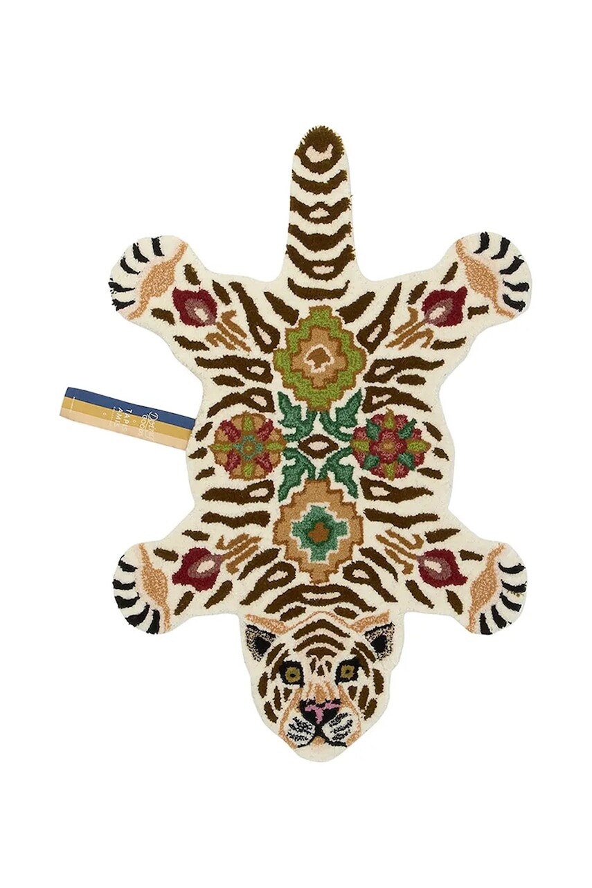 Vlnený koberec Doing Goods Jill Tiger 90 x 63 x 2 cm