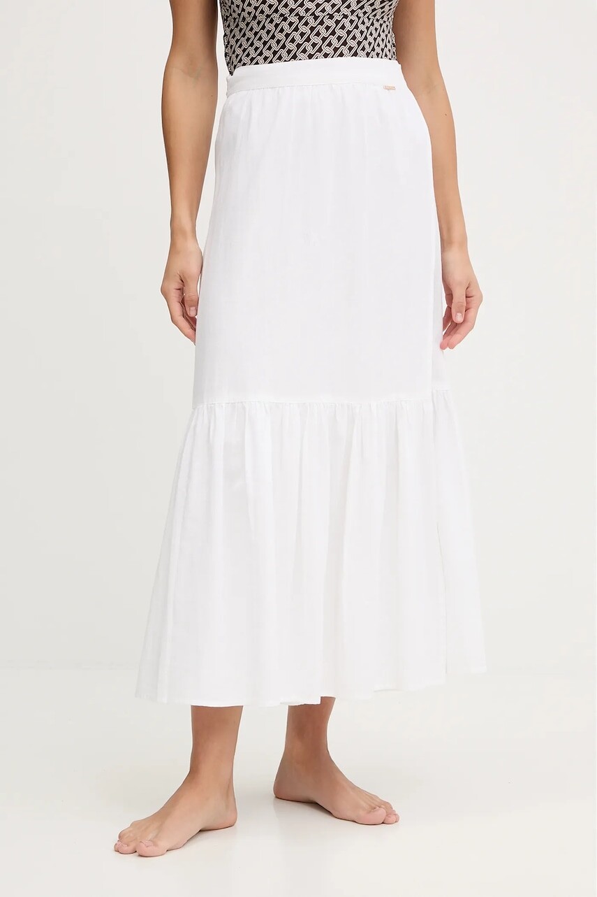 Plážová sukňa s prímesou ľanu Melissa Odabash