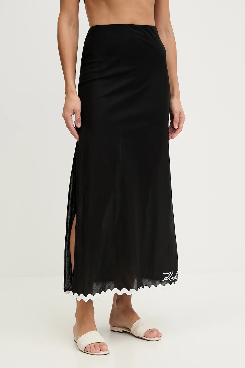 Bavlnená plážová sukňa Karl Lagerfeld