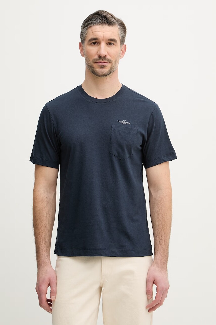 Tričko s prímesou ľanu Aeronautica Militare