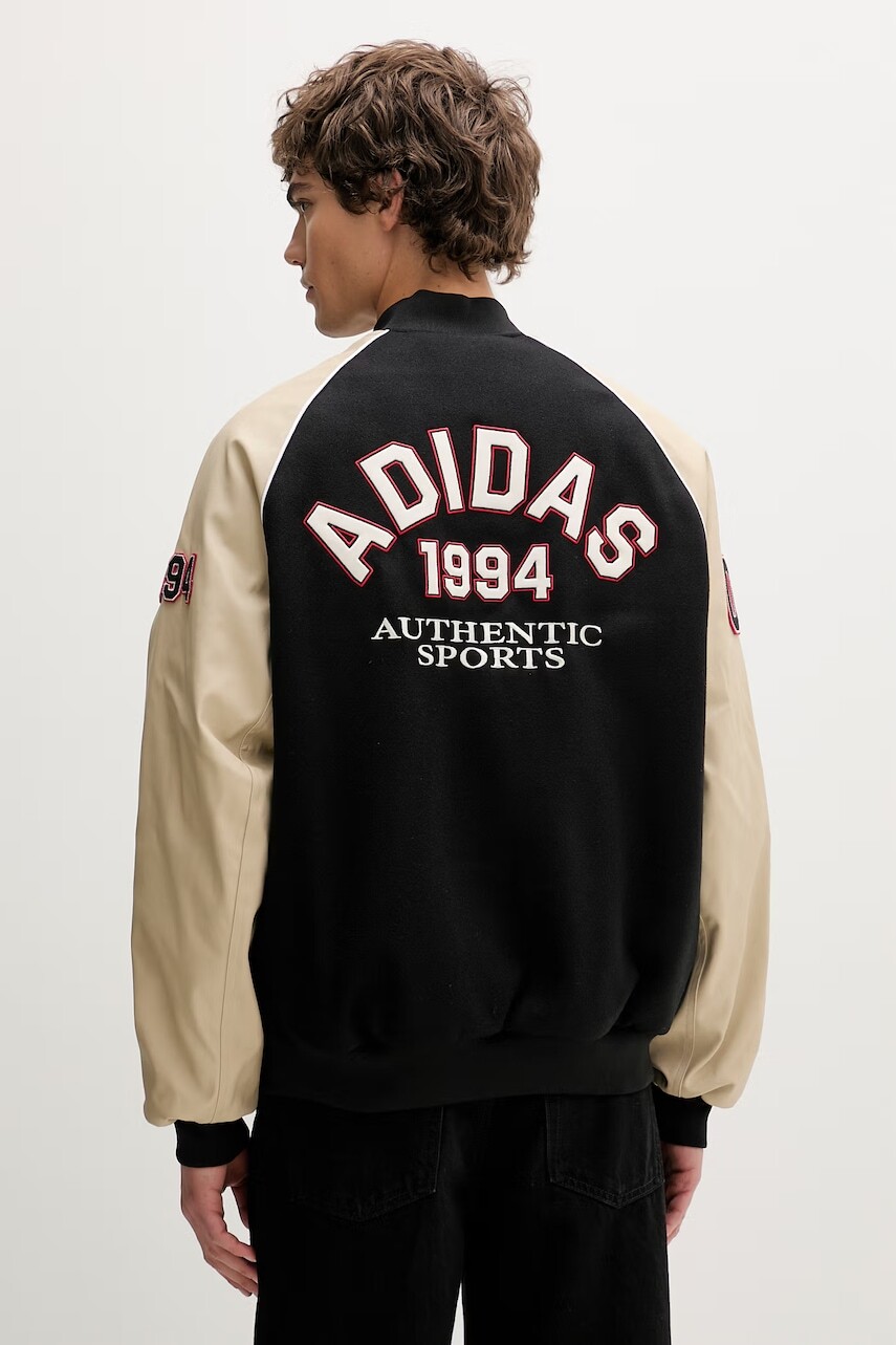 Bunda bomber s prímesou vlny adidas Originals