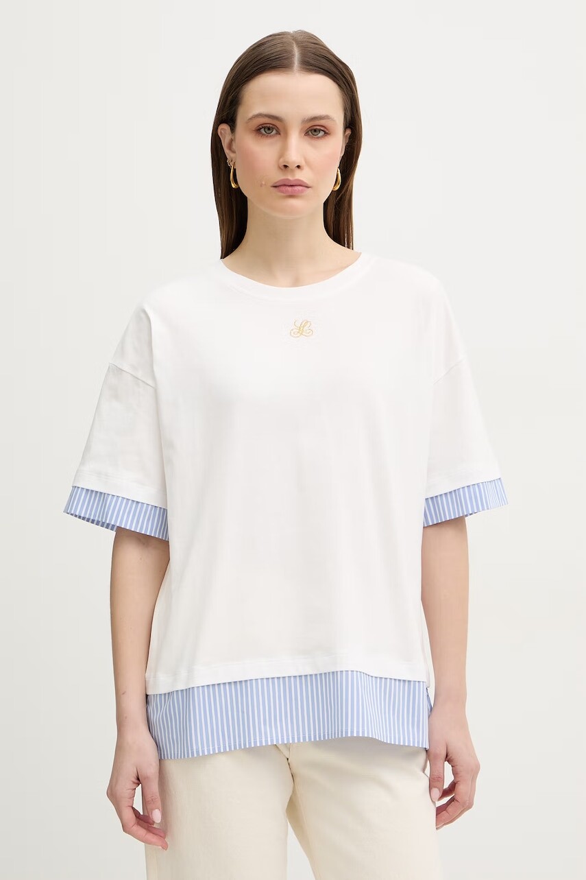 Bavlnené tričko Luisa Spagnoli Baiadera